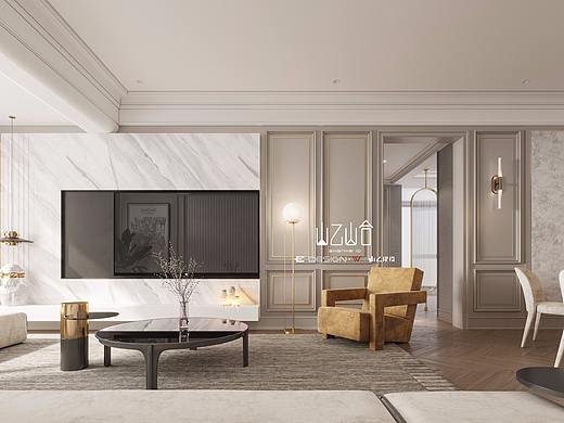 山乙建设丨120㎡现代美式