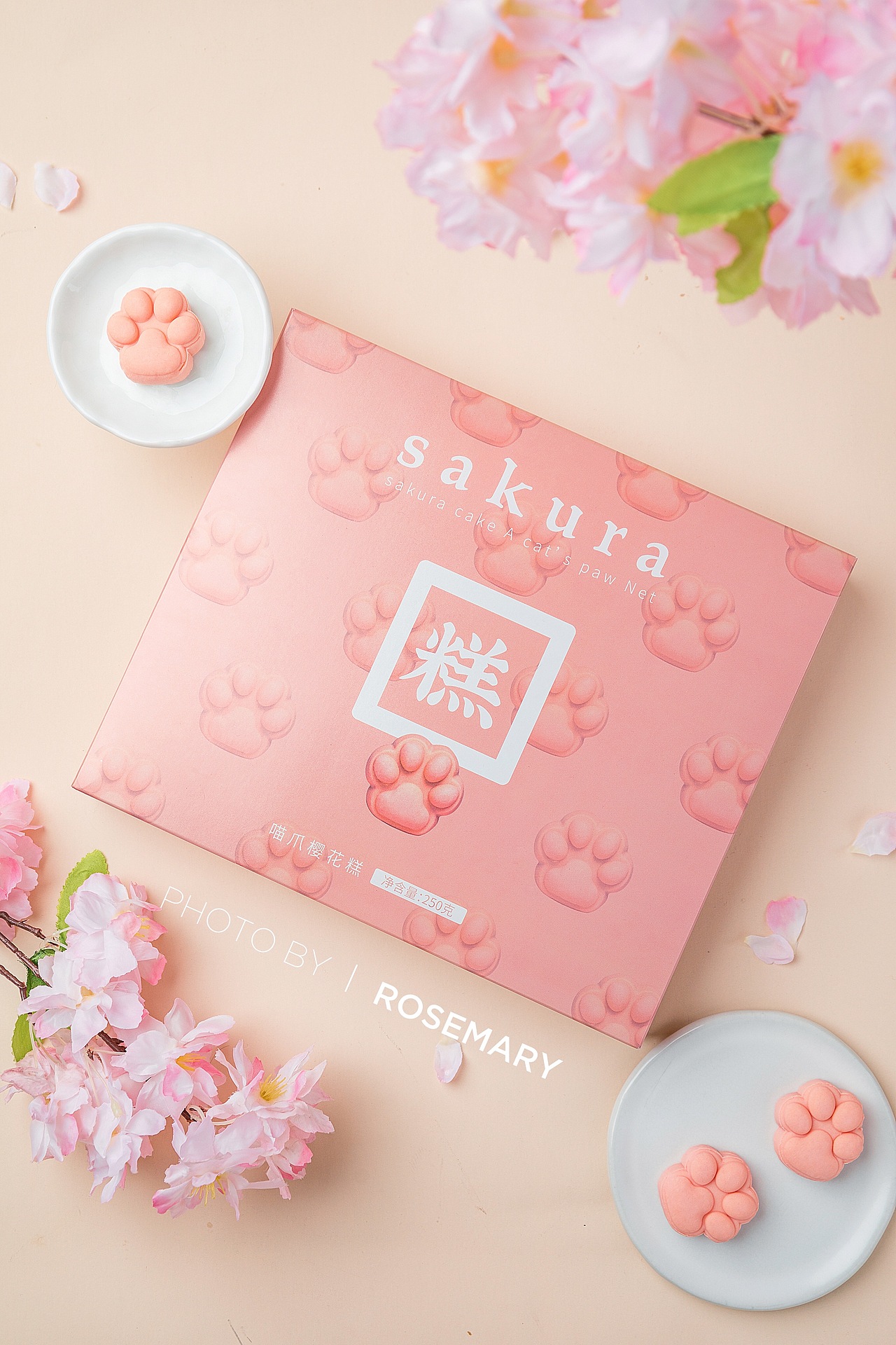 【有成斋✖️陈小鹿】猫爪樱花糕（图ZMjE0MDYwODEy） - 产品摄影 - 站酷设计师布鸣Booming原创素材 - 站酷ZCOOL