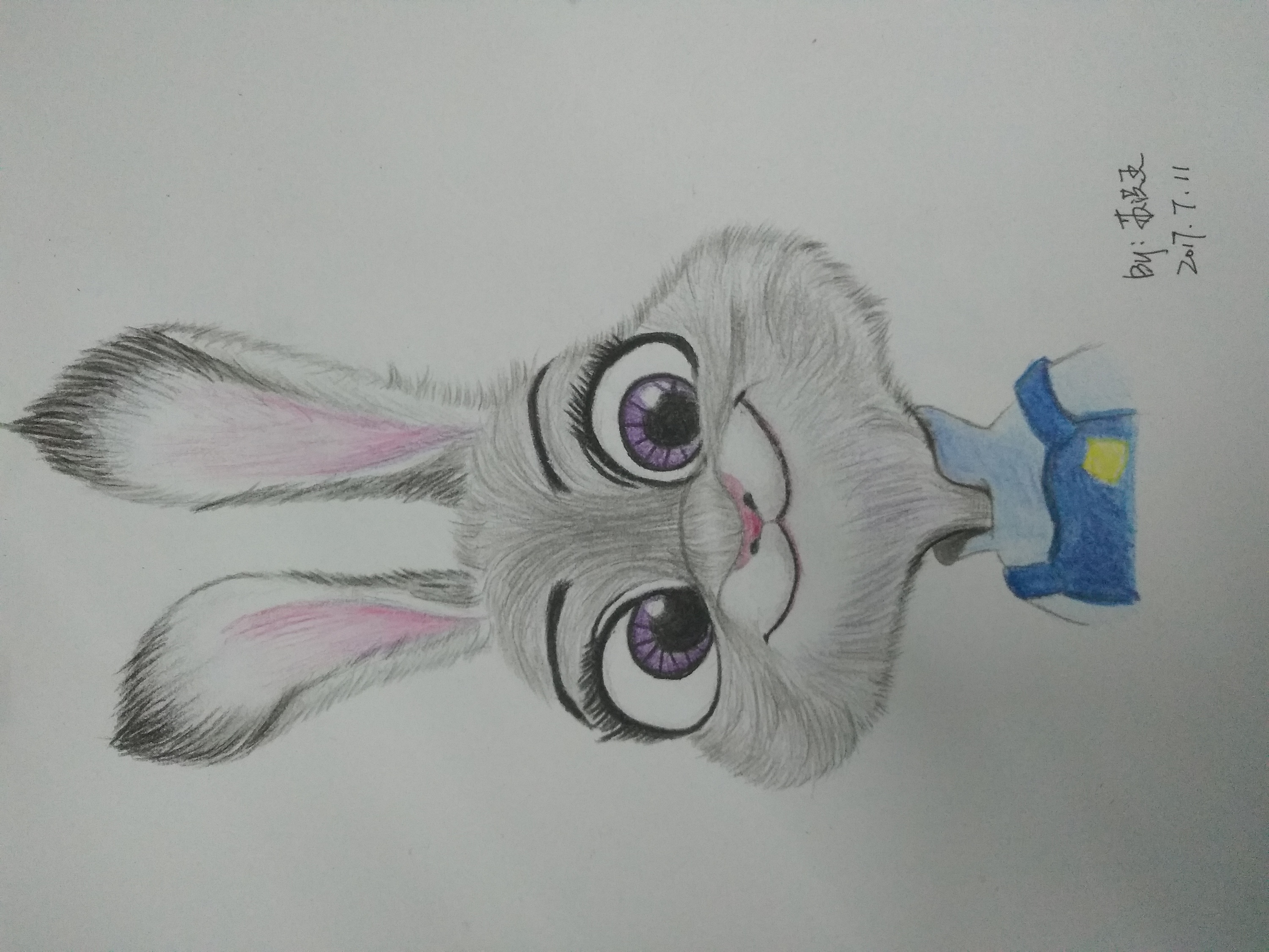 朱迪警长的彩铅之路|插画|创作习作|yoozoo_hi_原创作品-站酷zcool