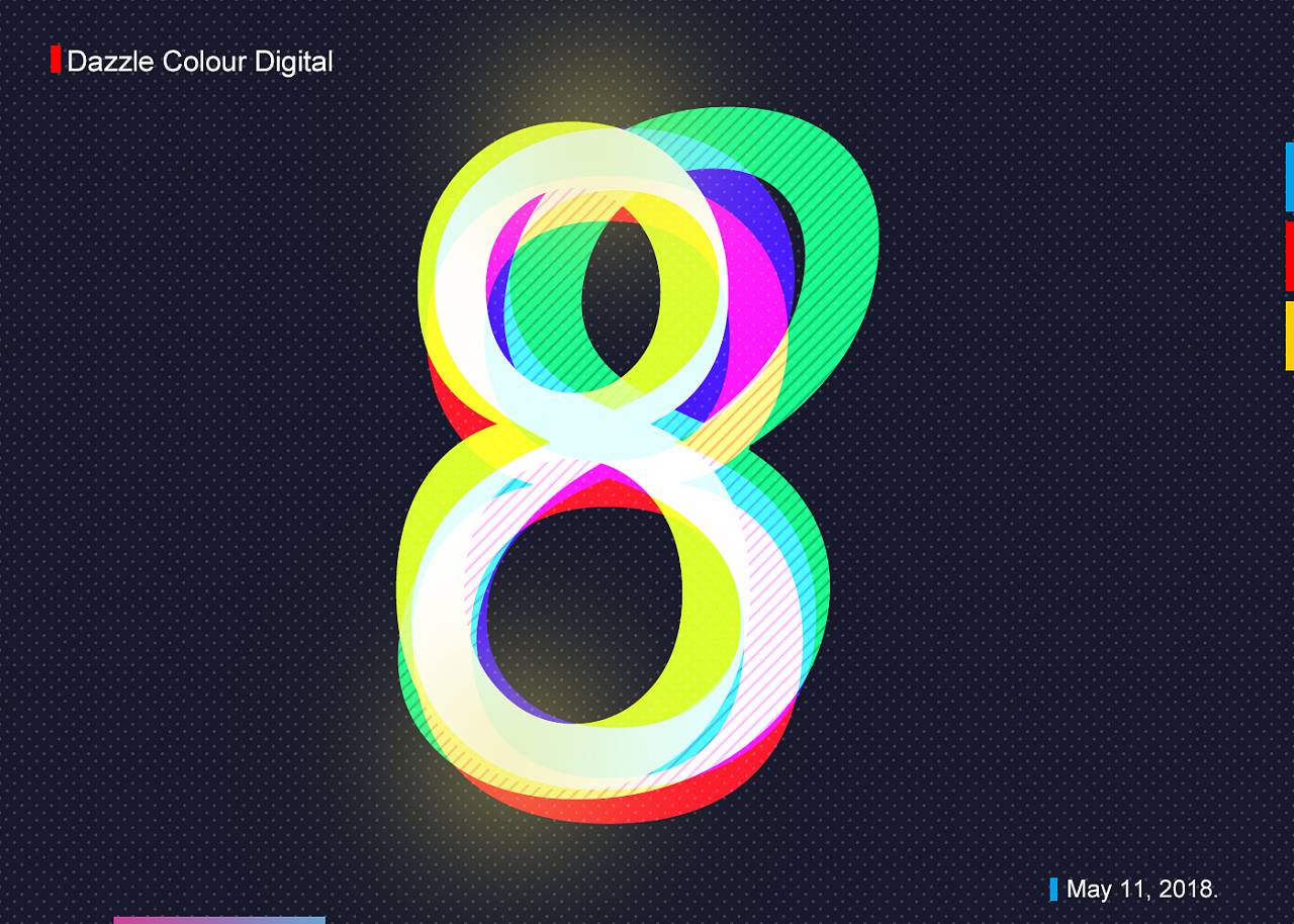 炫彩数字(练习作品)