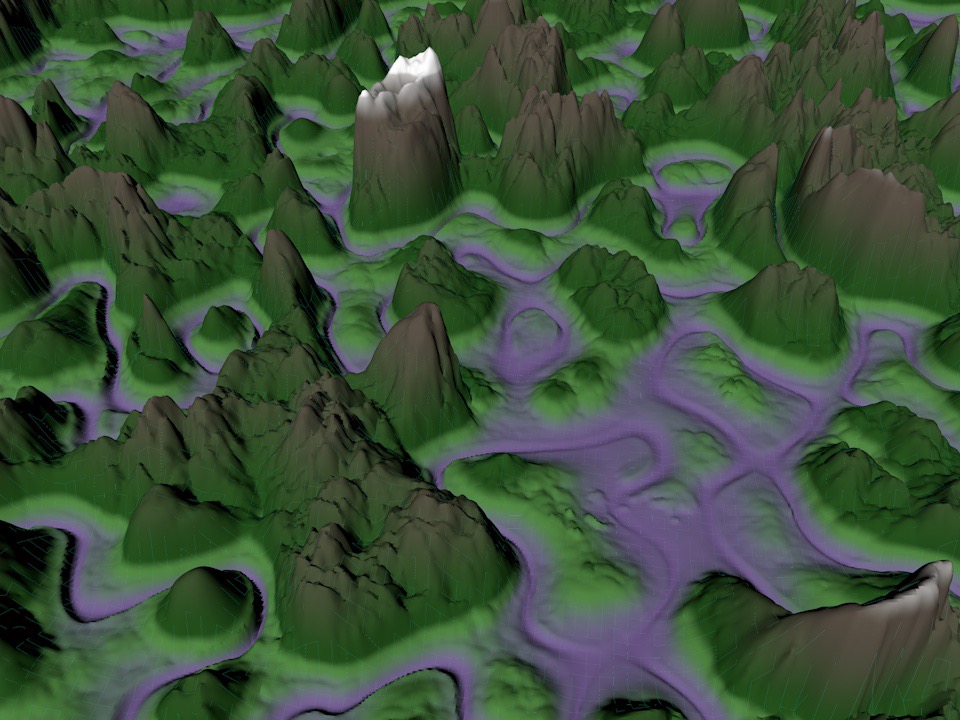 山脉地形图练习_pigtruman-站酷ZCOOL