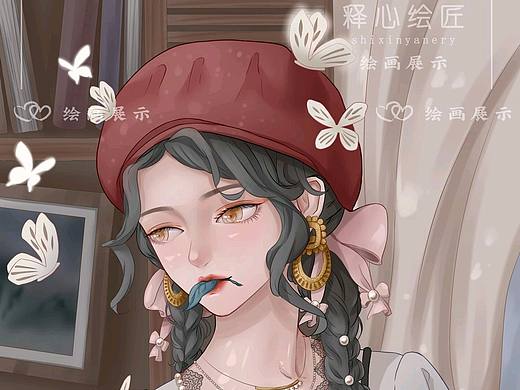 【释心绘匠工作室】漫画风女孩
