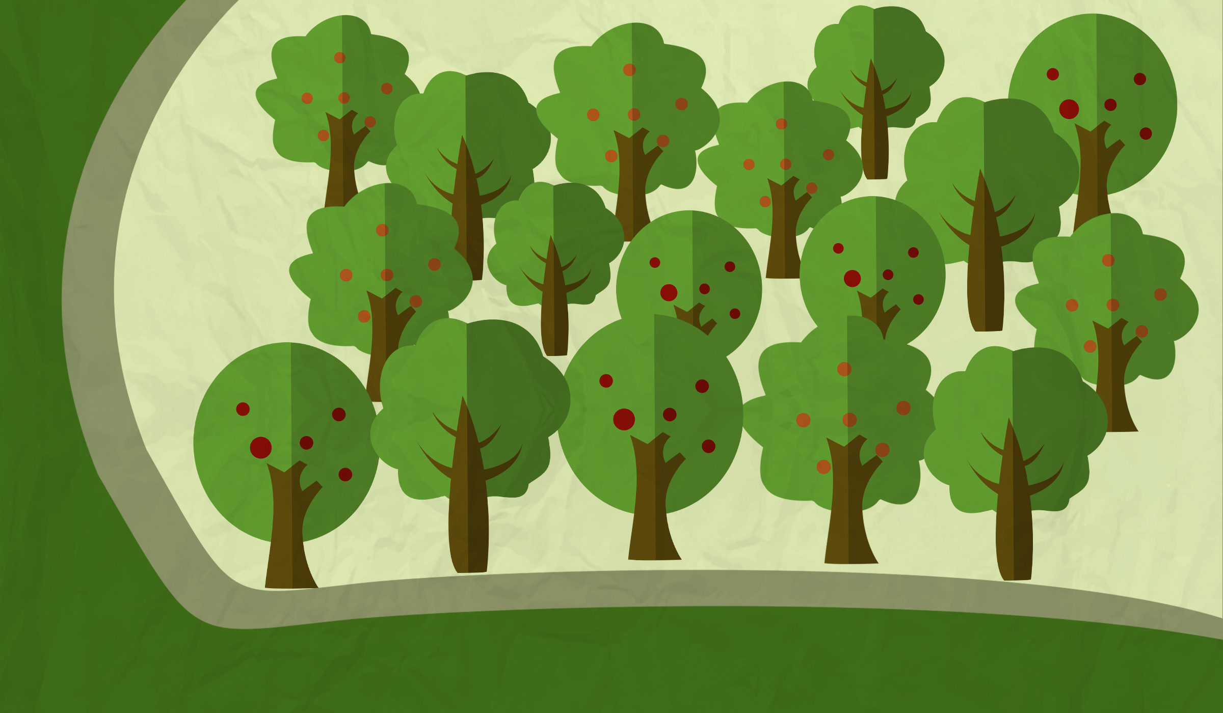 一组庄园卡通宣传组图.