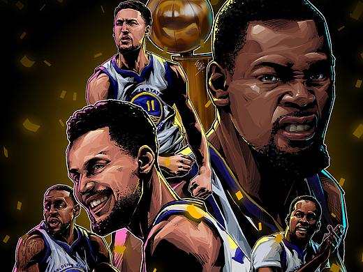Nba2017-18总冠军 勇士/汉普顿五小