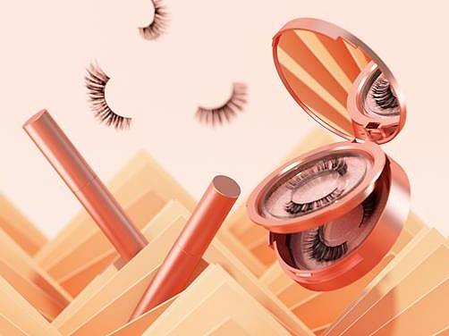真实渲染睫毛膏