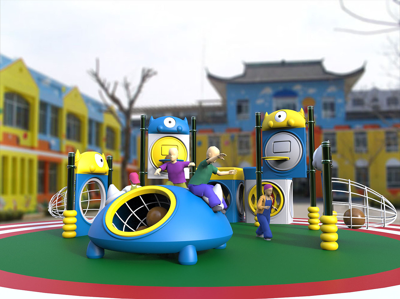 幼儿园公共设施的整合式设计(图ZMzYwNTEzMTI=) - 玩具 - 站酷设计师techunter原创素材 - 站酷ZCOOL
