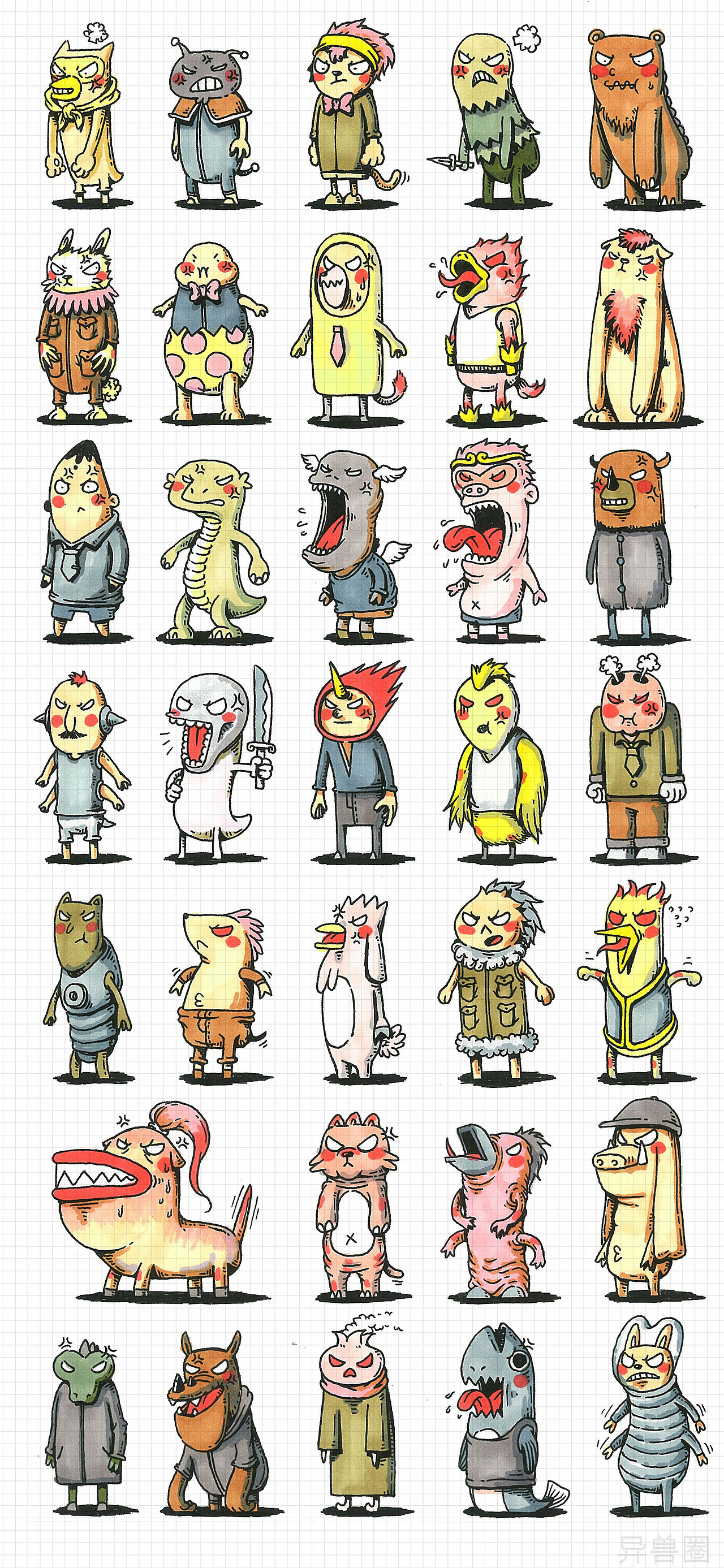 【异兽圈】400个情绪化小人（图ZNjAwODE4Mjg=） - 创作习作 - 站酷设计师罗元元元原创素材 - 站酷ZCOOL