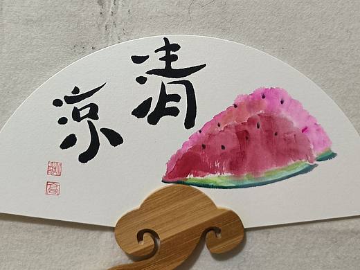 纯手绘团扇（个人主页-ZNjYxNDk0NjQ=） - 绘画 - 站酷设计师哈哈老师小课堂原创素材 - 站酷ZCOOL