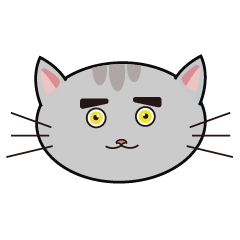 卡通表情包一只逗乐的猫,带走它微信搜索也可找到哦!