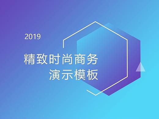 精致时尚商务演示模板