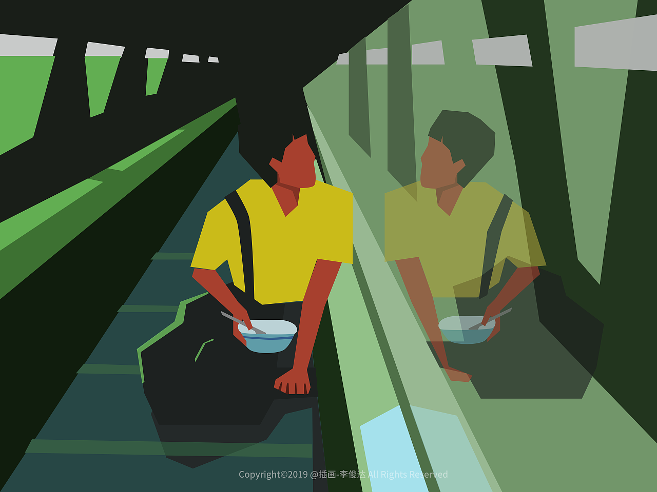 59/100 电影插画《重庆森林》