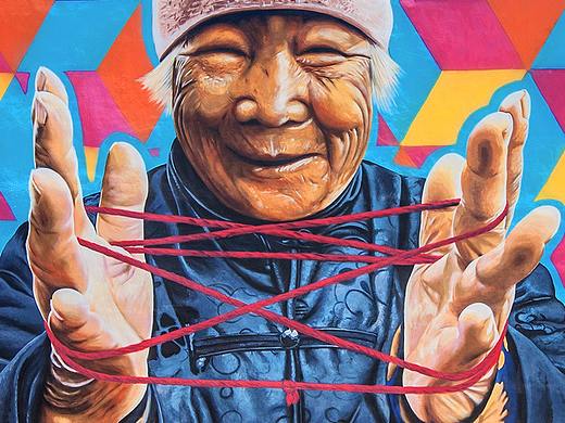 [村落]翻红绳的母亲(写实版本)