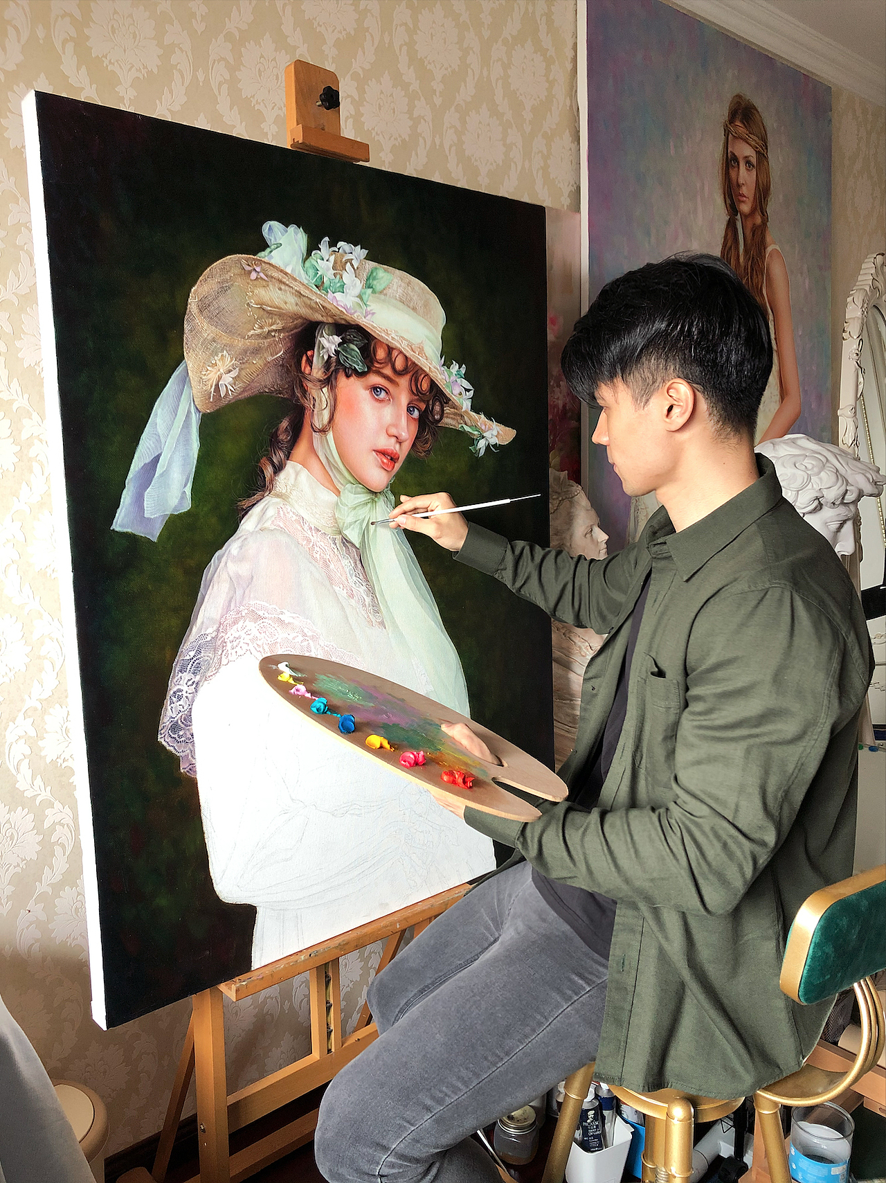 油画肖像（图ZMjE2MjE4NTQ0） - 绘画 - 站酷设计师苗宁Malik原创素材 - 站酷ZCOOL