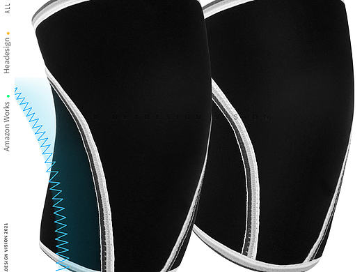 护膝产品拍摄_主图设计_A+页面设计-狮子头视觉