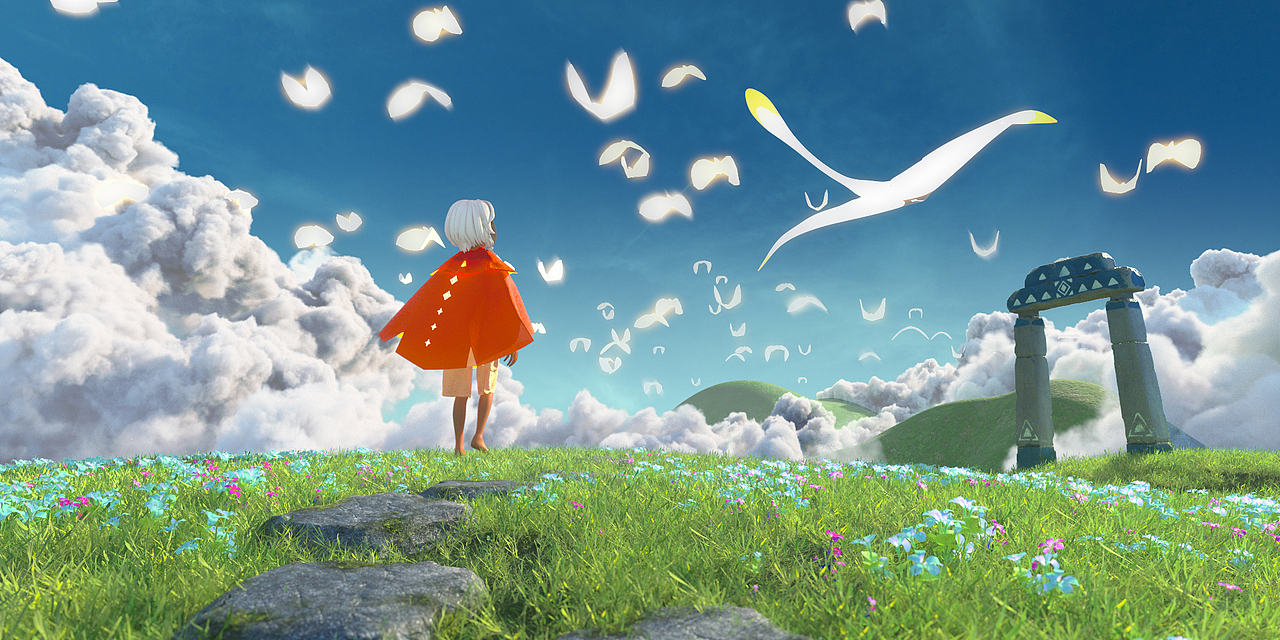 《光·遇 sky》 三维致敬风格图(图ZMjYwMTgzMTYw) - 动画/影视 - 站酷设计师Qiampion原创素材 - 站酷ZCOOL