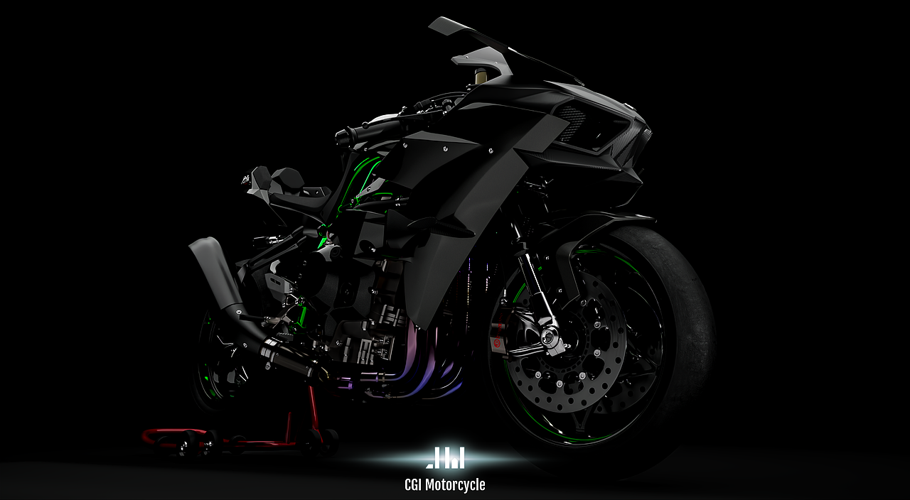 Kawasaki H2R - Full CG（圖ZMzE0MzE0ODYw） - 機械/交通 - 站酷設(shè)計師willkinggniklliw原創(chuàng)素材 - 站酷ZCOOL