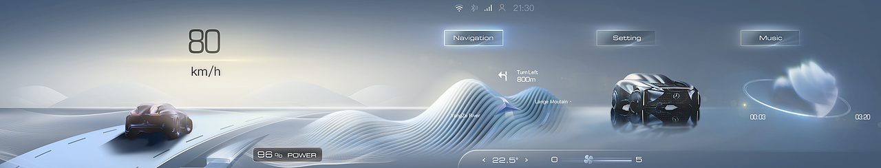 挥翰临“驰”——奔驰HMI概念设计