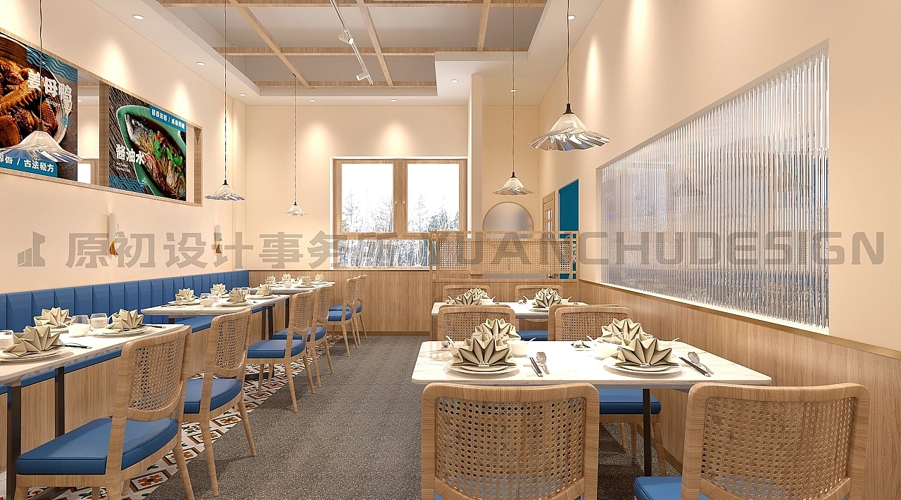 厦门 店面装修室内空间餐厅设计 闽南海鲜锅民间农家菜（图ZMzU4NTU0NjA4） - 酒店餐饮设计 - 站酷设计师葉文濤VictorYeh原创素材 - 站酷ZCOOL
