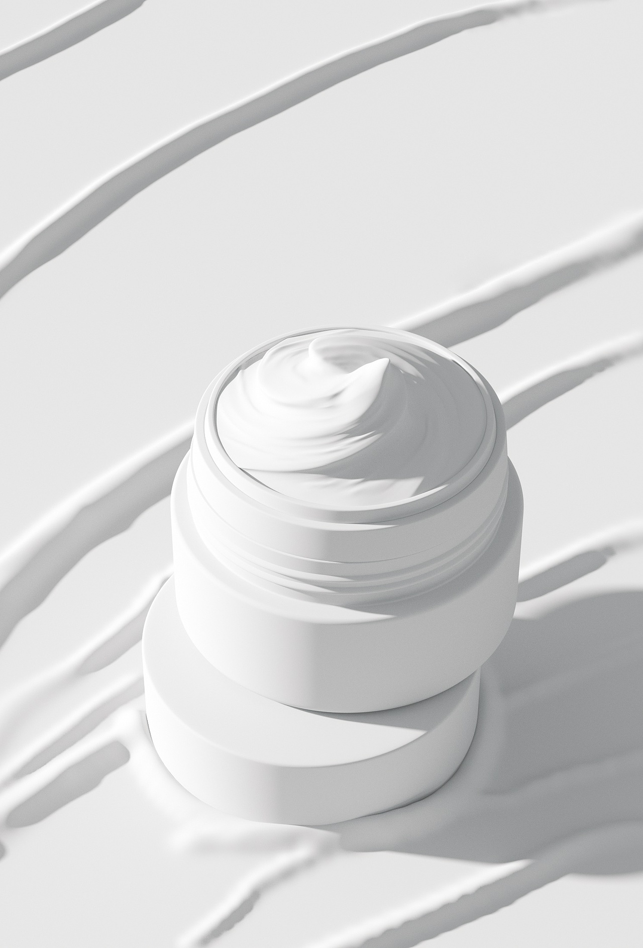 化妆品美妆活动kv场景图渲染图