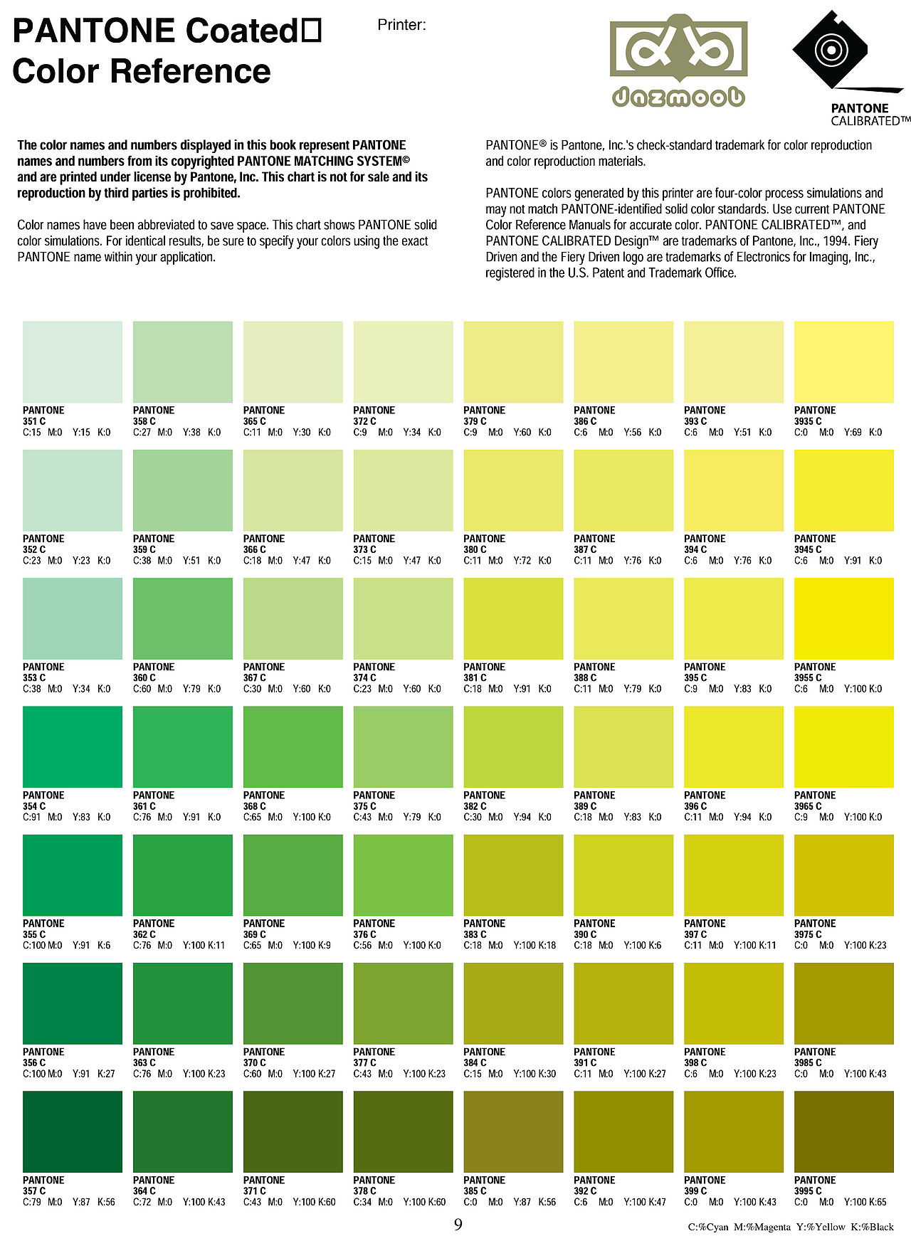 pantone色卡电子版「含配色数值」
