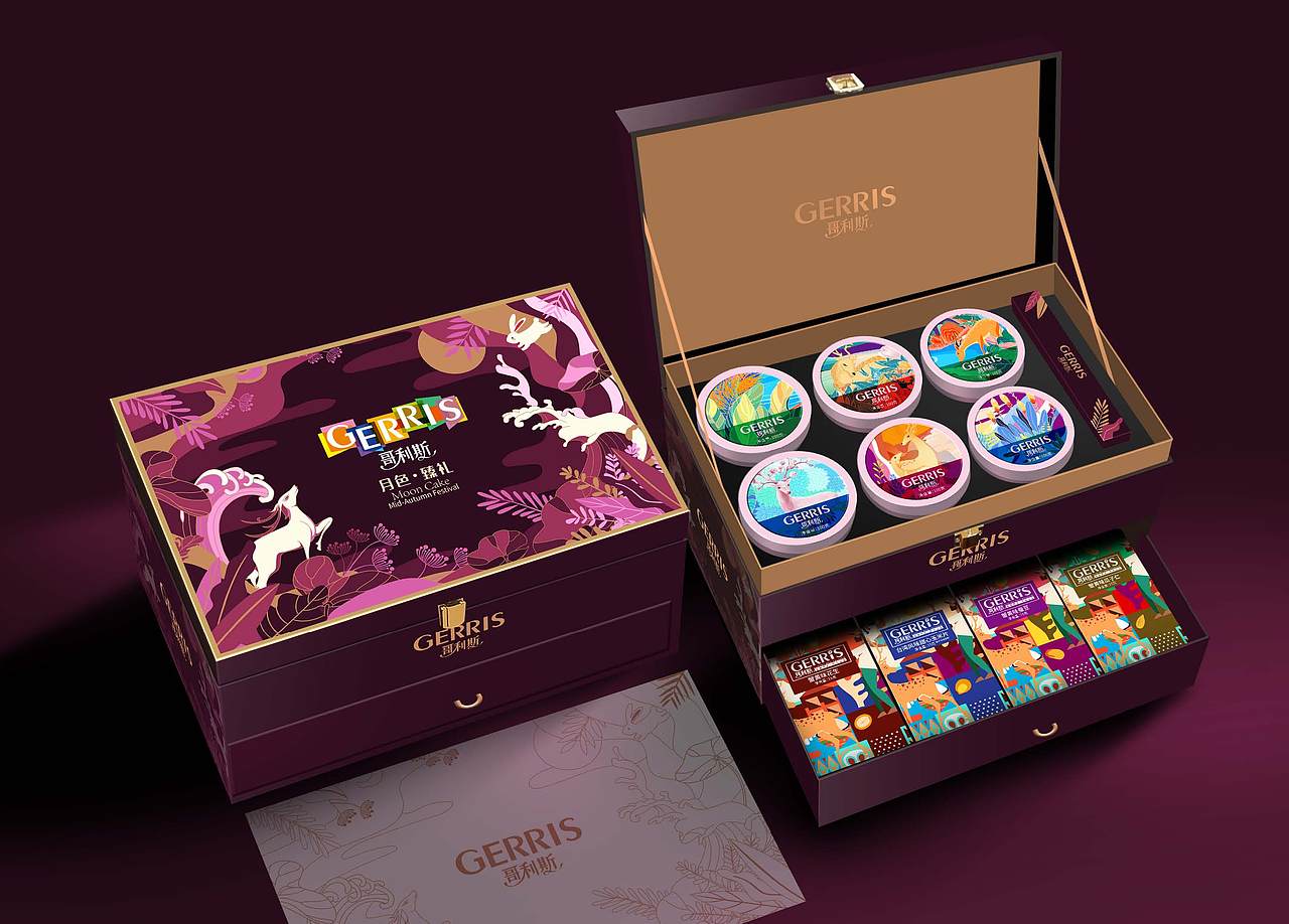 广州巨灵设计-2021香港哥利斯月饼包装设计方案（图ZMjU5MjE3Njcy） - 包装 - 站酷设计师广州巨灵设计原创素材 - 站酷ZCOOL