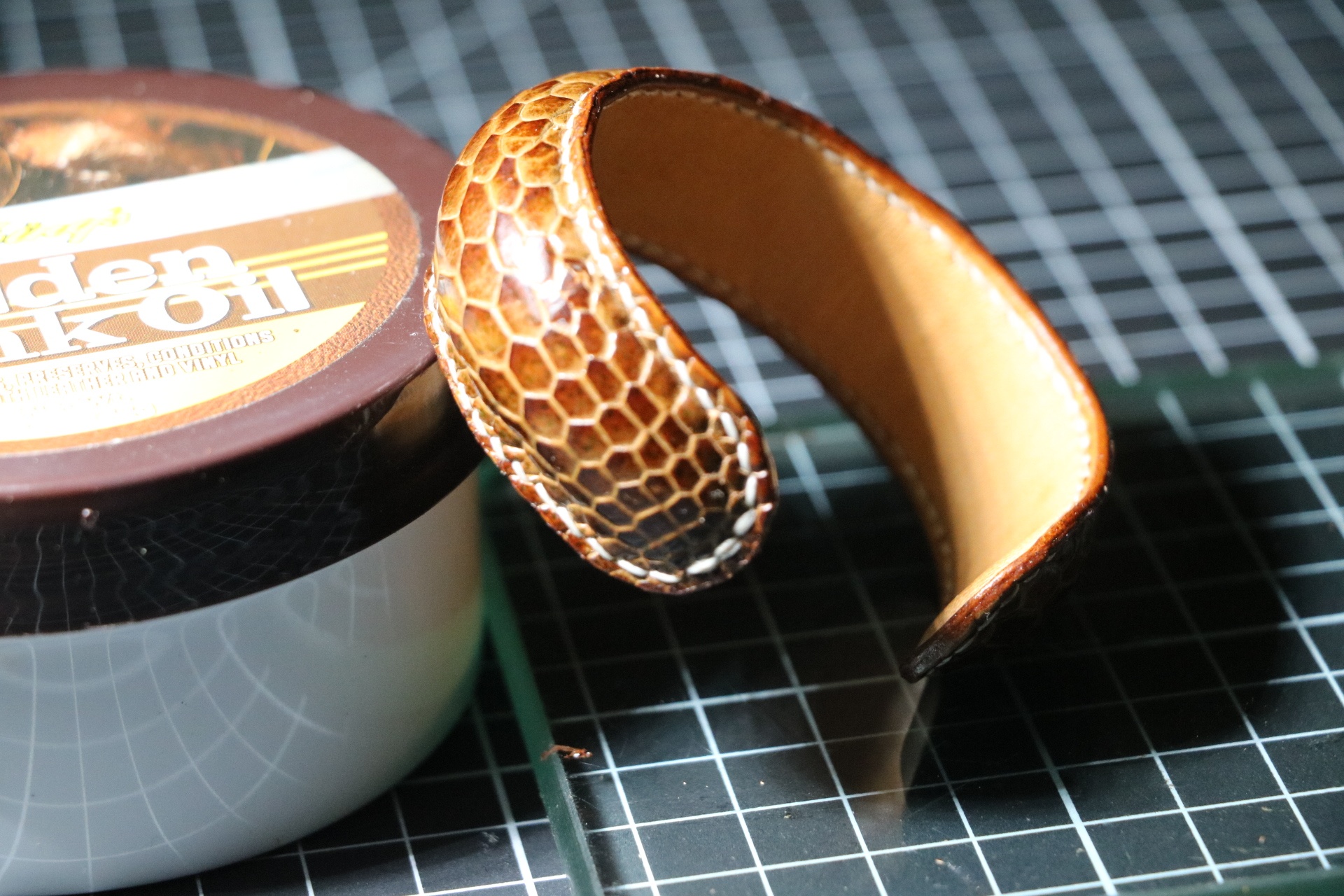 鸟类脚皮手工制作手环手镯手表带