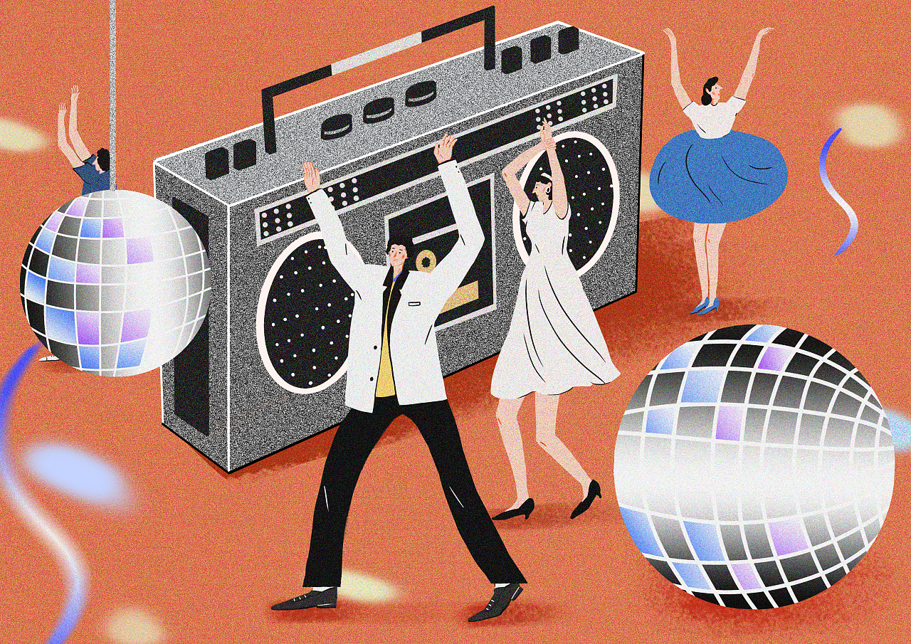 disco|插画|商业插画|bobobottle瓶子 - 原创作品 - 站酷 (zcool)