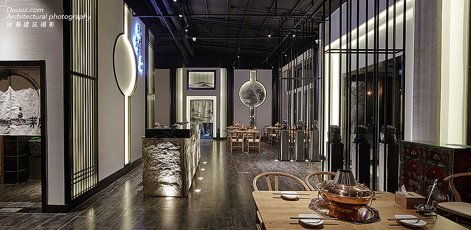 独尊建筑摄影：餐饮空间传统老北京火锅