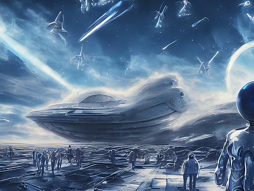 #AI创作实验室#三体,外星人,入侵地球,舰船,登入