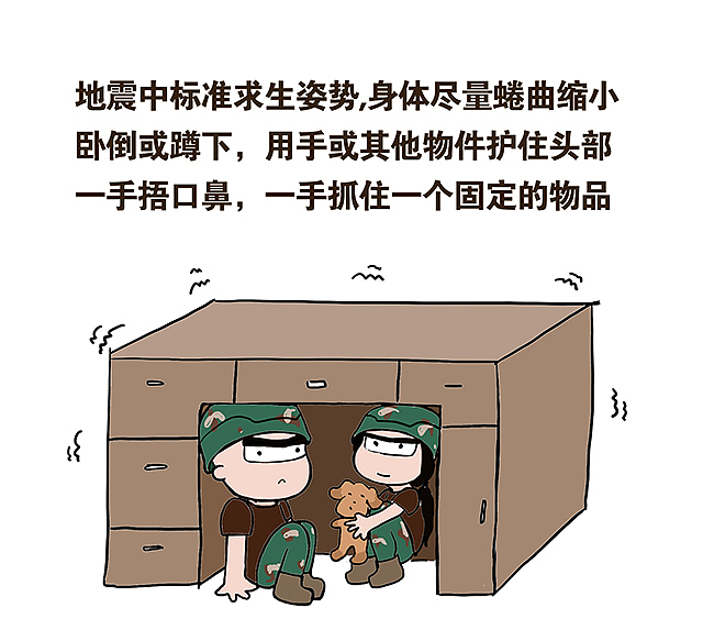 地震来了，该如何自救？（图ZODgzNzE1NzI=） - 短篇/格漫 - 站酷设计师辣椒皮子原创素材 - 站酷ZCOOL