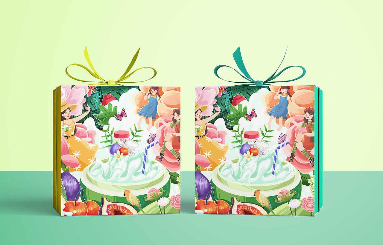 # my CLARINS 寻找天然好食肌 #少女热带雨林（图ZMjk4MDE2MzQ0） - 海报 - 站酷设计师元元汽水原创素材 - 站酷ZCOOL