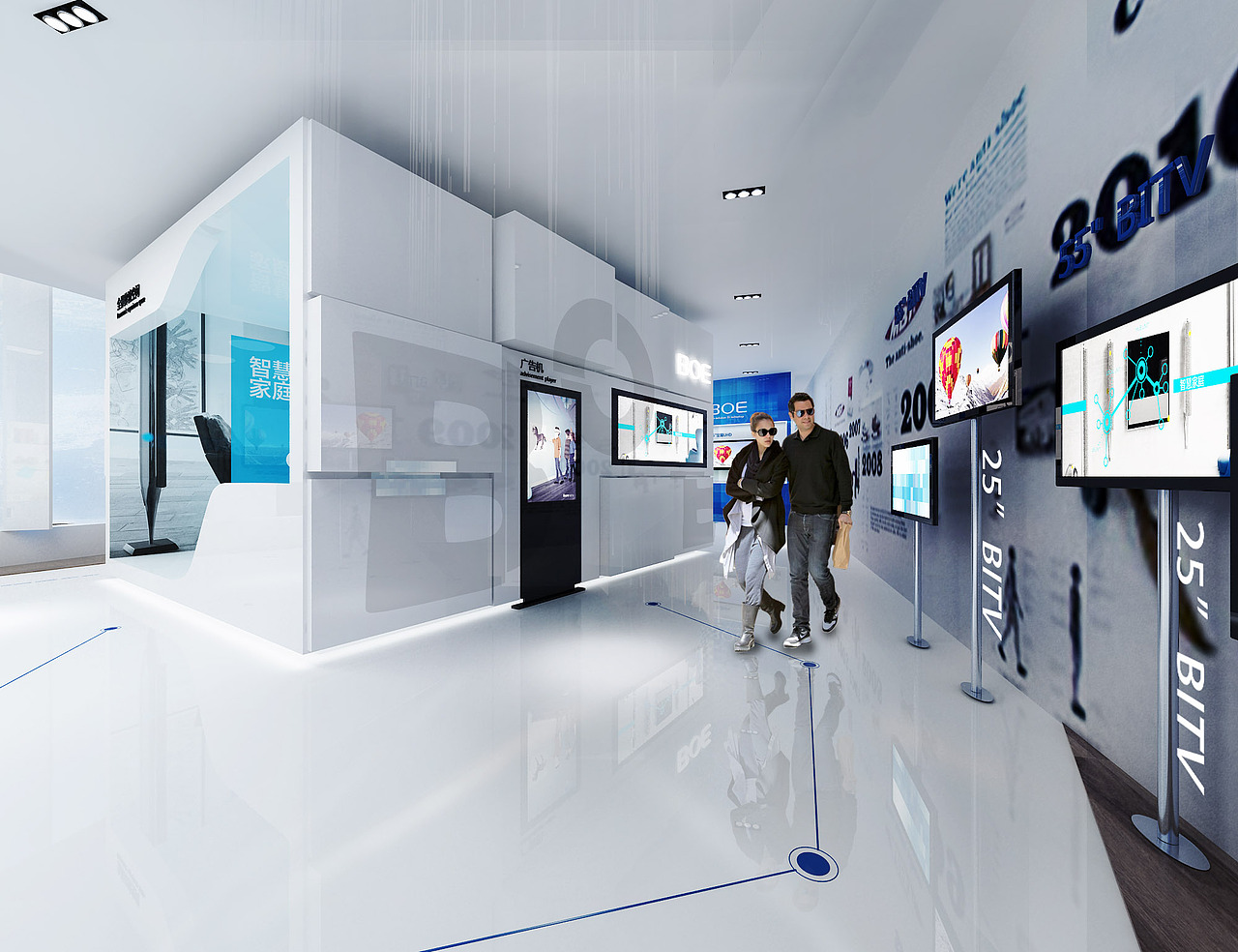 京东方展台（图ZMTU1NzgyNDA=） - 展陈设计 - 站酷设计师五六设计原创素材 - 站酷ZCOOL