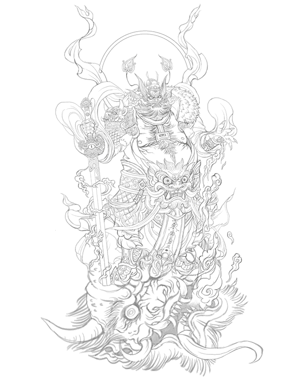 镇宅赐福圣君—钟馗（图ZODQ0NzA0Mjg=） - 商业插画 - 站酷设计师心境澄明灬沈晨原创素材 - 站酷ZCOOL