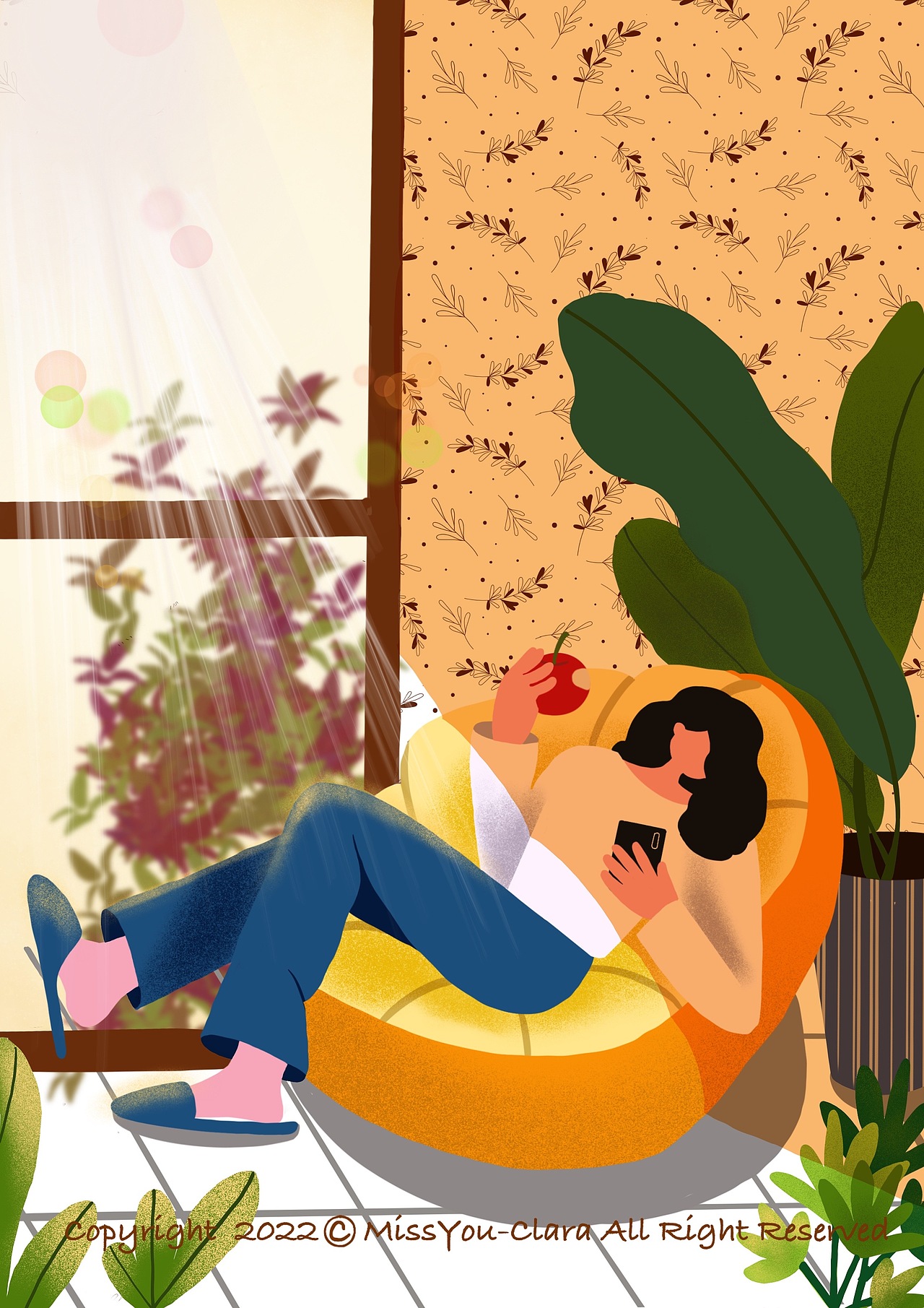 扁平风插画——光影系列