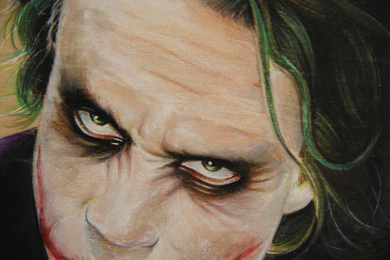 彩铅水溶画—joker小丑