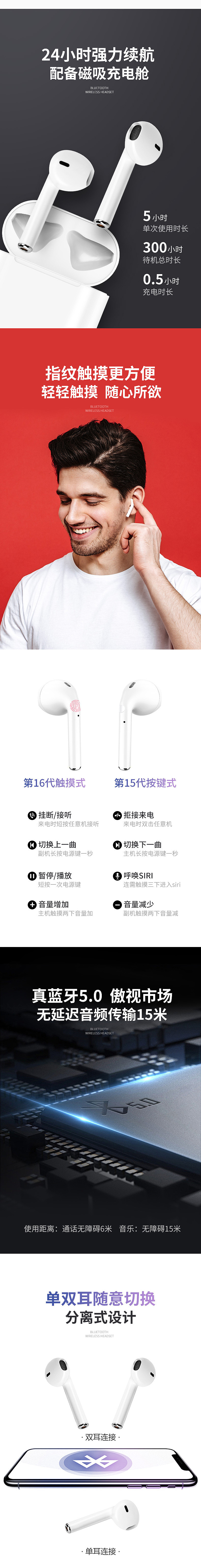 蓝牙耳机详情页