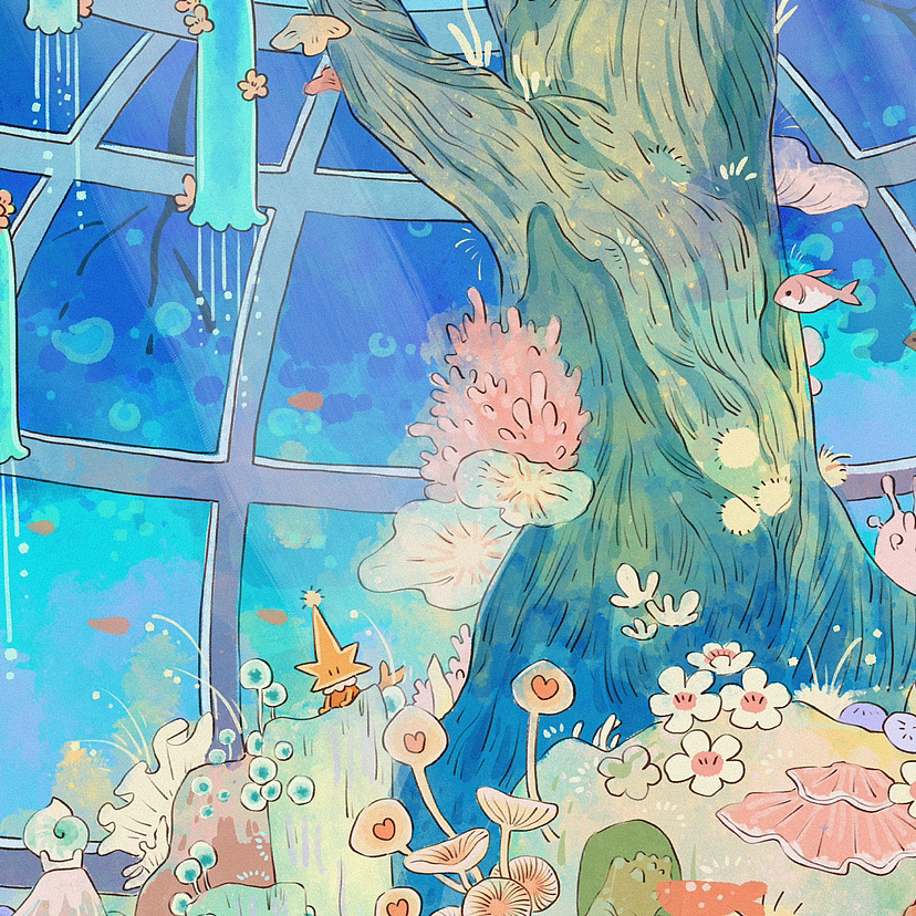 是农夫山泉茶派的美好世界呀!