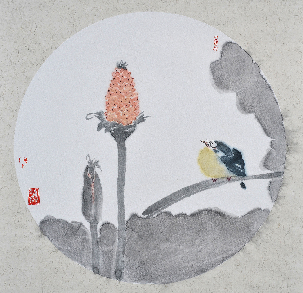 纸本水墨－花鸟作品（图ZMTQ5Njg4MDg4） - 绘画 - 站酷设计师茶舍原创素材 - 站酷ZCOOL