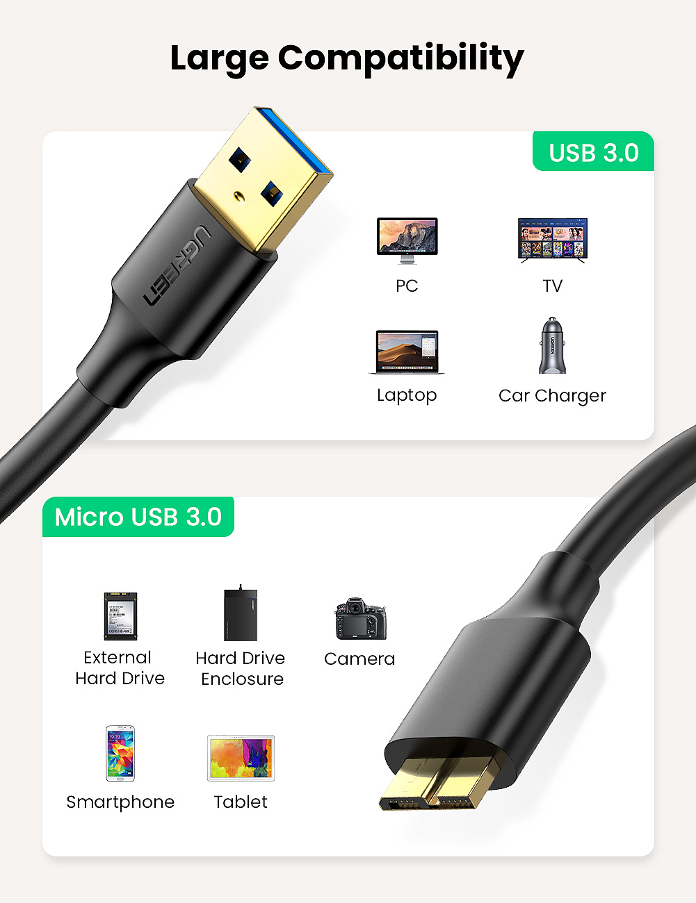 亚马逊  数据线 Micro USB 3.0
