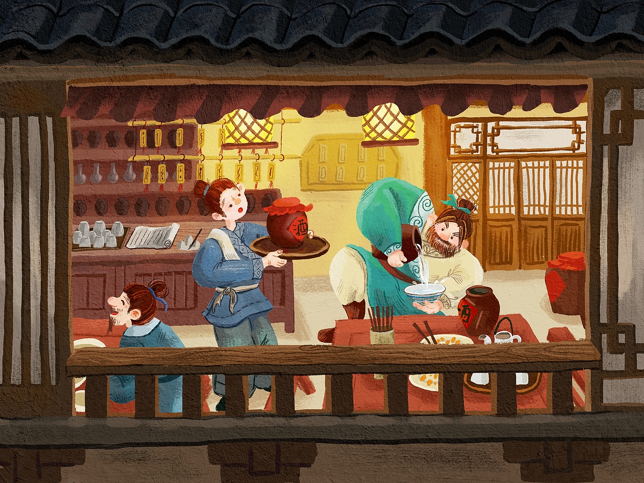 关于武松打虎的故事（图ZMzE0NzYzMjQw） - 创作习作 - 站酷设计师冯小都原创素材 - 站酷ZCOOL
