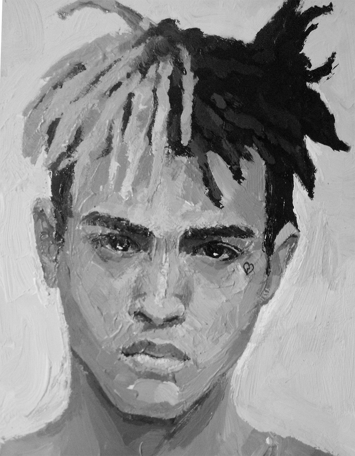 xxxtentacion木板颜料头像