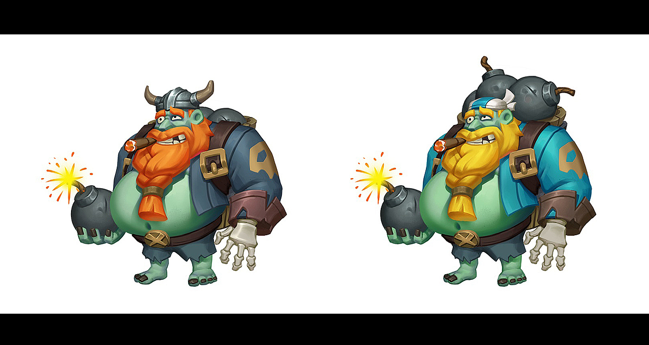 维京人题材Q版练习（图ZMTQ2MTMwMjU2） - 游戏原画 - 站酷设计师墨天筝原创素材 - 站酷ZCOOL