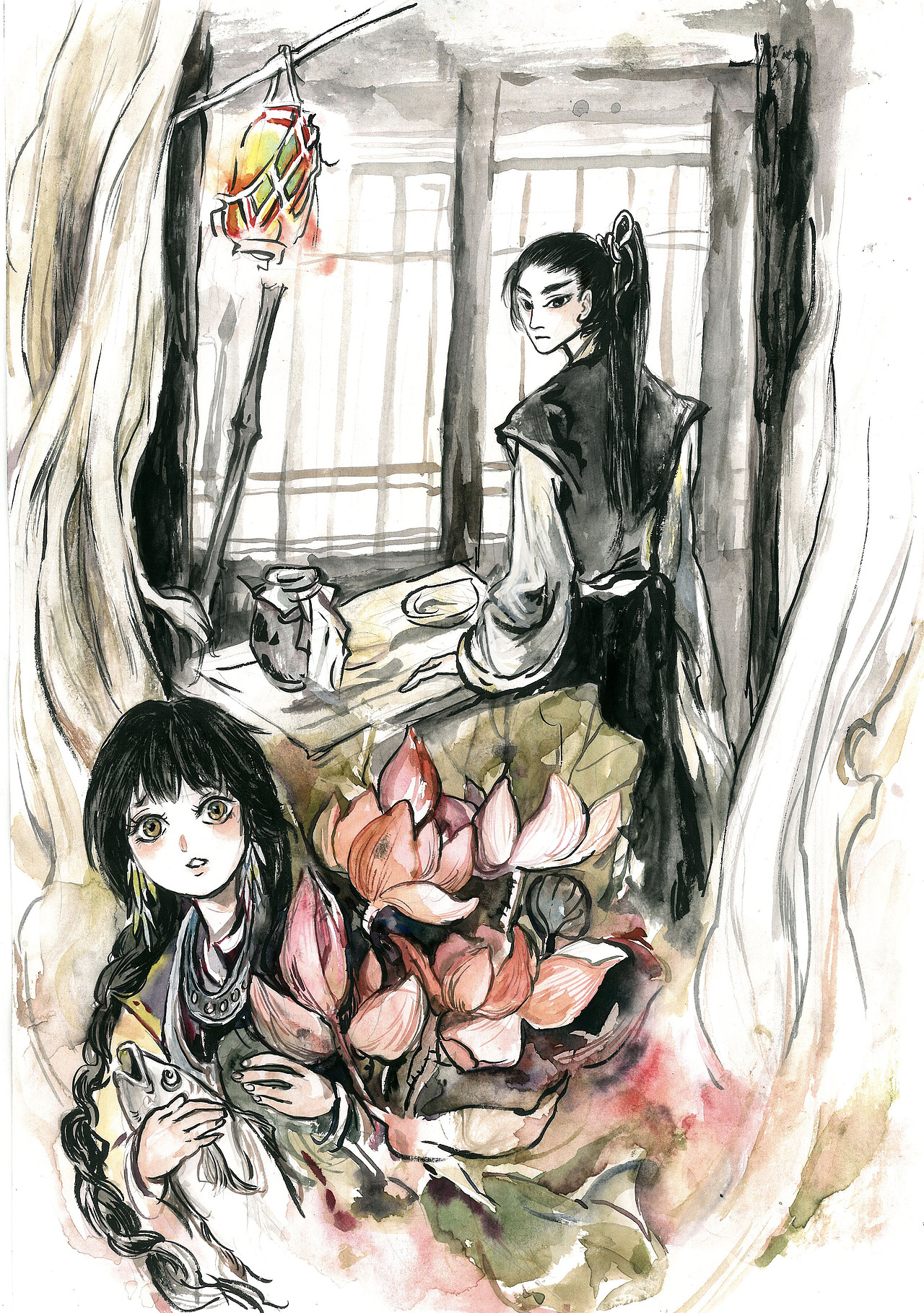 古风插画【玖】苗女