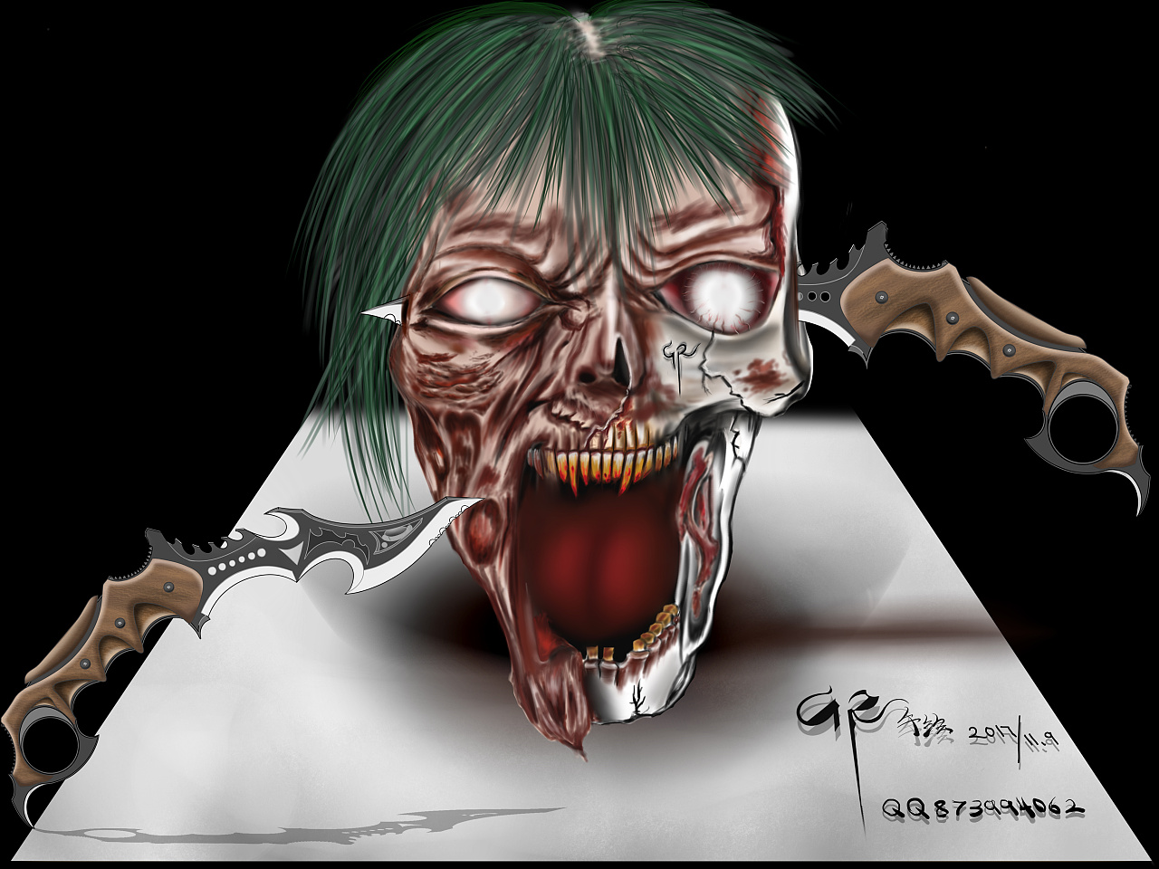 丧尸原创手绘初试|插画|创作习作|鬼川 - 原创作品 - 站酷 (zcool)