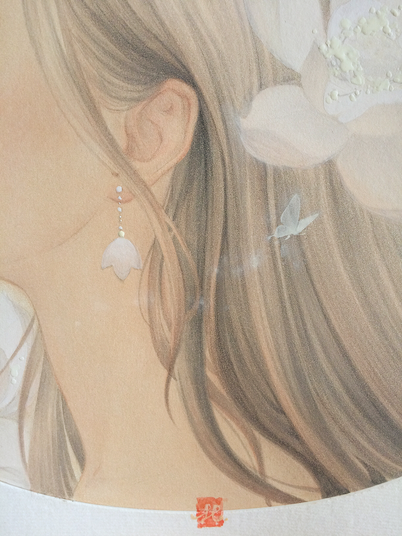 早期工笔画｜《闻香》系列 | 手绘国风工笔艺术插画（图ZMTU3NzkzOTMy） - 艺术插画 - 站酷设计师何塞特Herset原创素材 - 站酷ZCOOL