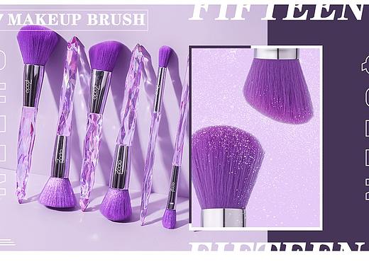 紫色眼影刷详情页