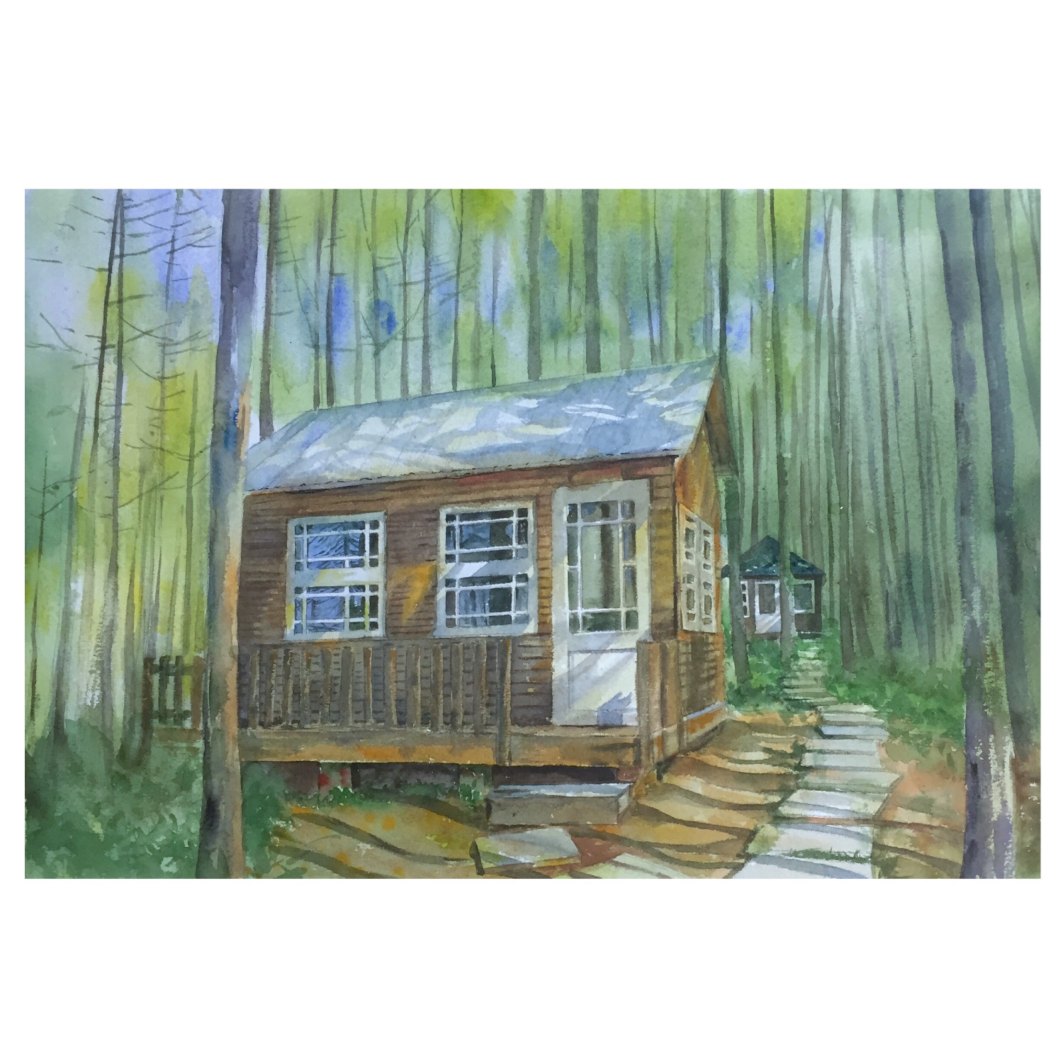 林间小屋|插画|其他插画|熙往 - 原创作品 - 站酷 (zcool)