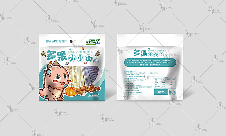 儿童挂面 包装（图ZMTg3Mzk3NTUy） - 包装 - 站酷设计师丁小样儿原创素材 - 站酷ZCOOL