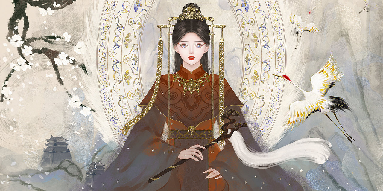 杏花花神拟人：道觐（图ZMzEwODMzMjM2） - 创作习作 - 站酷设计师灵彾原创素材 - 站酷ZCOOL