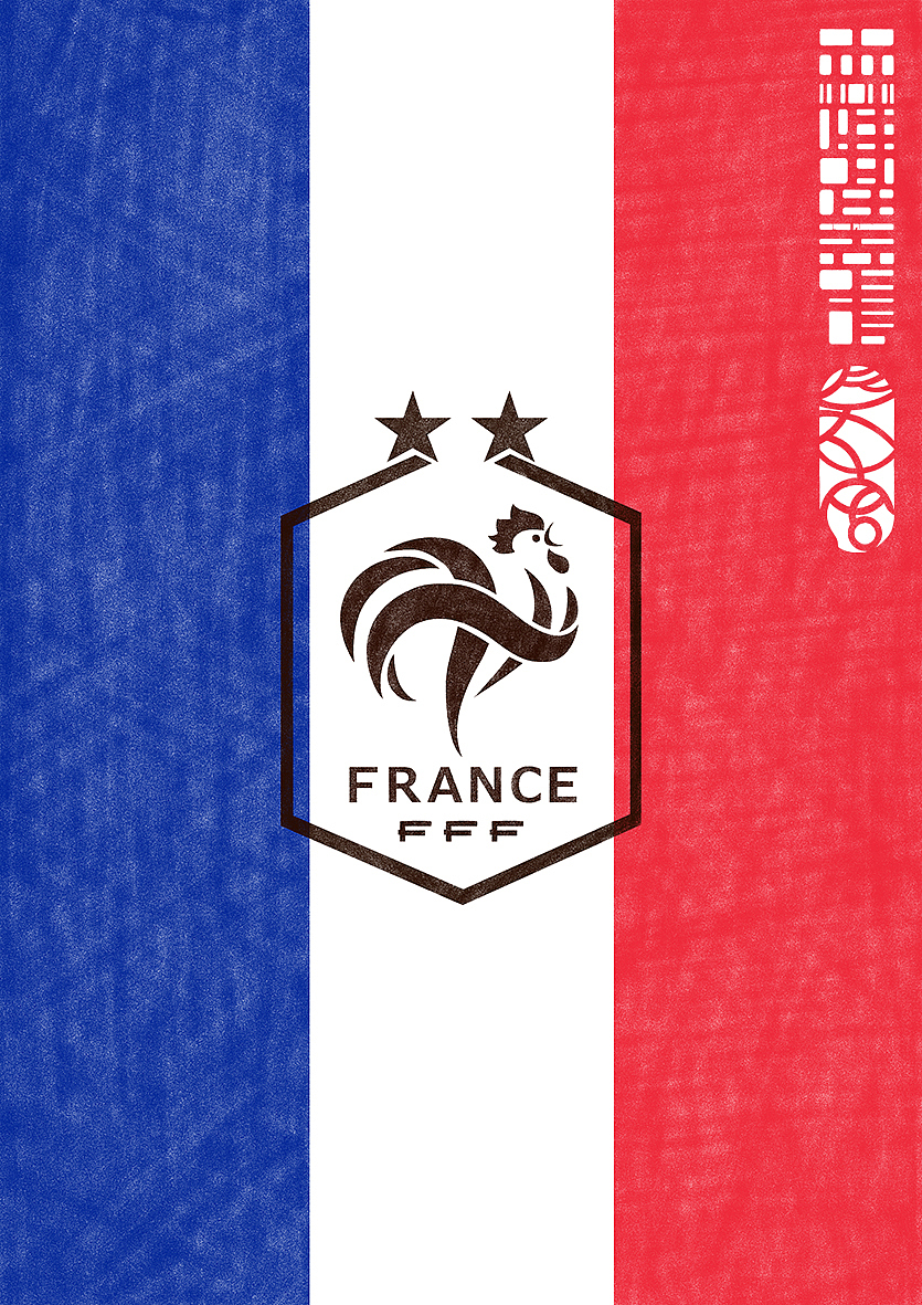 2018年世界杯绘画系列（最终章）——冠军法国加冕两星（图ZMTIxODY2MzIw） - 商业插画 - 站酷设计师森特笑虎原创素材 - 站酷ZCOOL